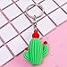 Collection Figurines 3D Cactus Porte-Clés Couples Porte-Clés Anneau pour Femmes