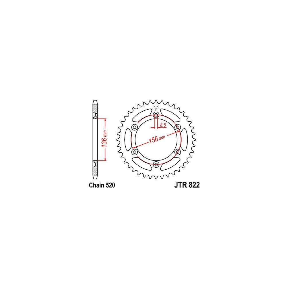 DID 101311_8434290112594, Kit Trasmissione S-al 13-52-114 DID520VX3 (G&B) R Unisex-Adult, Other, One Size