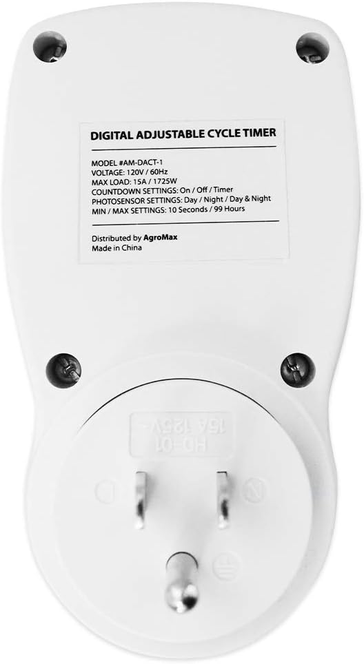 10-Second to 99-Hour Digital Short Cycle Timer