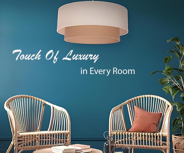Image of AKWAY Jute Hanging Lamp | Boho Ceiling Lamp for Bedroom, Living Room | Natural Jute Pendant Light | Perfect for Living Room, Dining Room or Office Lighting - (16 inch D x 10 inch H) - Tejas