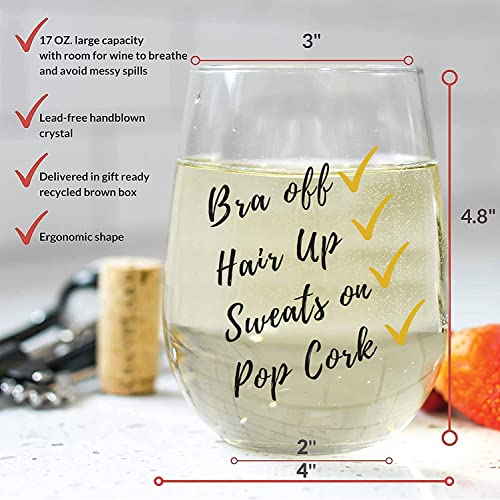 Funny Wine Glasses For Women Or Men, Cute Wine Glasses, Unique Wine Glasses, Fun Stemless Wine Glass, Cute Drinking Glasses, Best Friends Wine Glass With Sayings, Novelty Gifts For Women, Wine Gift #TOP2