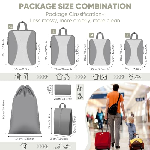 Attmu LEY-188-CPC-1 8 Set Compression Packing Cubes thumb #3