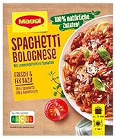 MAGGI Fix für Spaghetti Bolognese, Würzmischung, 100% natürliche Zutaten, für 3 Portionen, 1er Pack (1 x 36g Packung)