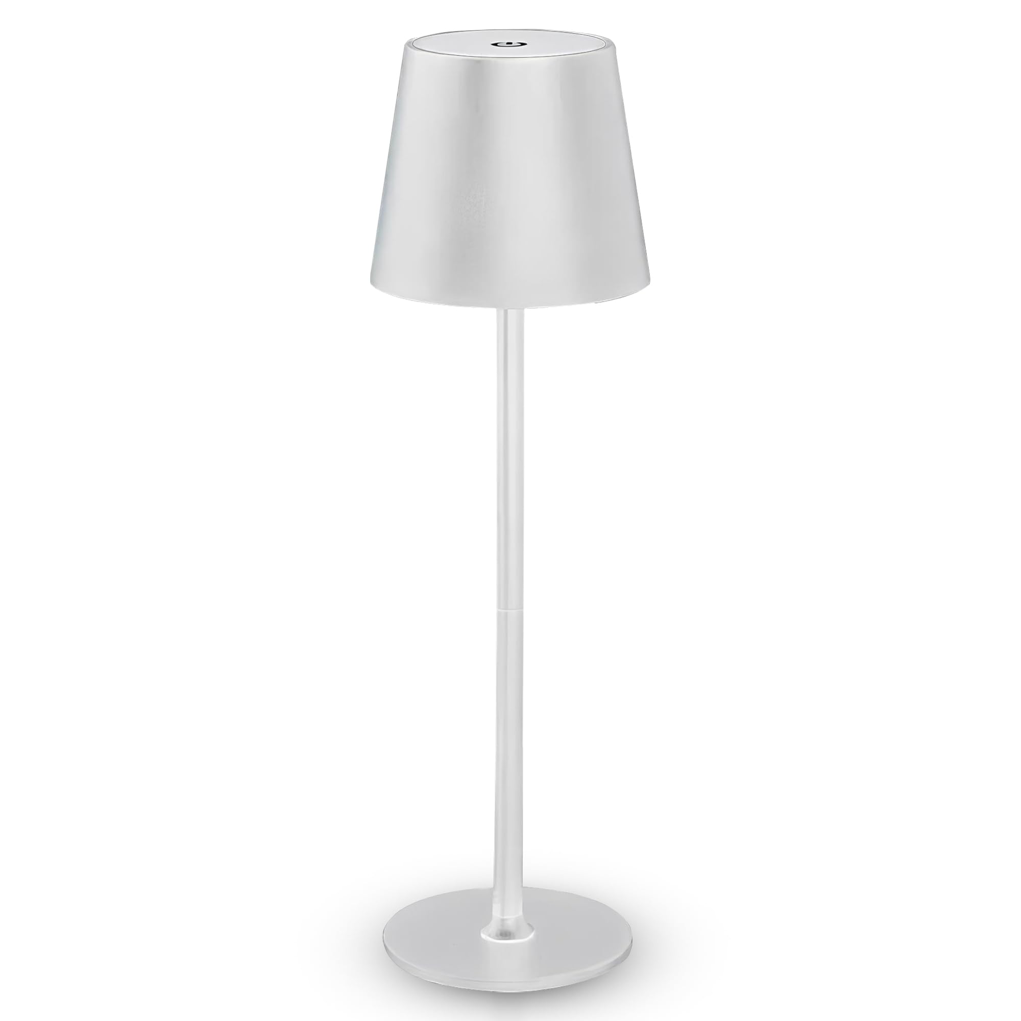 Lámpara LED de Mesita de Noche para Dormitorio sin Cables I Lámpara de Mesa de Lectura Recargable I Iluminación de Escritorio Táctil I 3 Modos de Luz Ajustable para Interiores I Color Blanco.