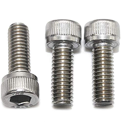Fullerkreg 0.7Mm Pitch M4 X 16Mm Socket Head Cap Screws, Allen Socket Drive, Din 912, Aisi 304 Stainless Steel (18-8), Full Thread, Bright Finish, Machine Thread, Quantity 100 #TOP1