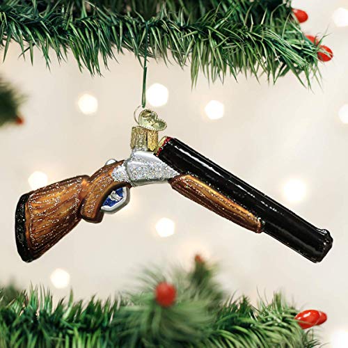 Old World Christmas Ornaments: Gun Collection Glass Blown Ornaments For Christmas Tree, Shotgun #TOP1