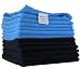 Microfiber Cleaning Cloth by MIMAATEX-12 Pack-16x16 inches-300 GSM-Lint Free-Streak Free