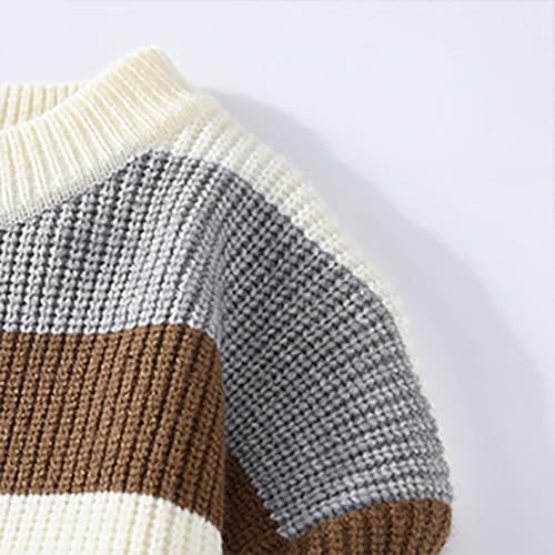 Striped Pullover Sweater for Men Oversized Casual Knitted Jumper Top Vintage Loose Lightweight Winter Warm Streetwear3