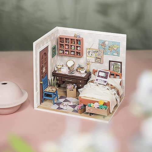 Robotime Puppenhaus DIY Haus Holz - Modernes Wohnhaus Puppenzubehör Haus Einrichtung - Weihnachten Spielzeug mädchen ab… – Bild 6