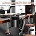 Upgraded Large Desk Cup Holder Clamp, OOKUU Anti-Spill Table Cup Holder, Metal Office & PC Gaming Desk Accessories, Compatible with Universal Cup, Bottles, Pencil Holder (Black)