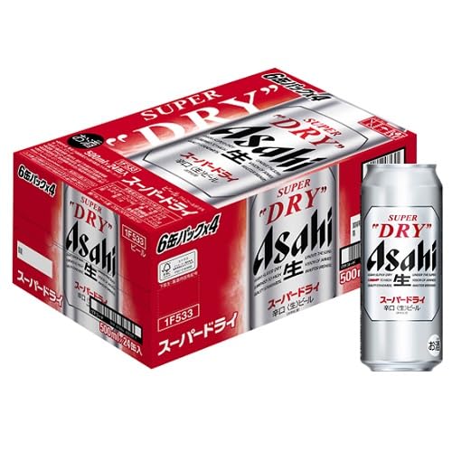 Amazon.co.jp: アサヒ スーパードライ500ml1ケース(24缶入) : 食品