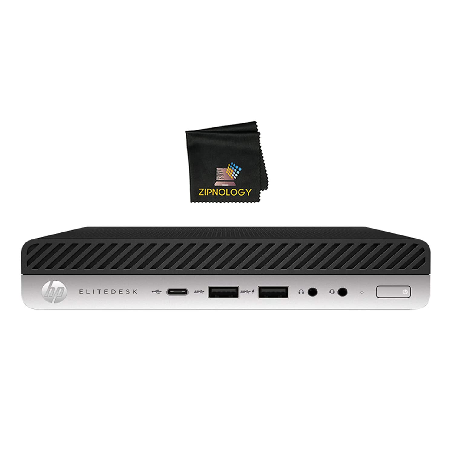 New HP EliteDesk 800 G4 Desktop Mini Business PC - Intel Core i5 - Intel UHD Graphics 630 - Windows 10 - Supports Intel vPro Technology + Zipnology Screen Cleaning Cloth Bundle