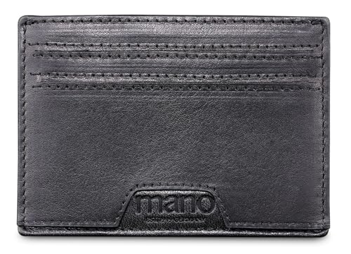Porte-cartes de crédit RFID cuir mano Don Marco anti piratage