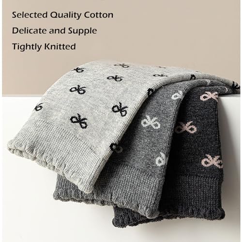 Women's Ruffle Frilly Socks Coquette Bow Scalloped Dress Sock for Teens Girls 5 Pairs3