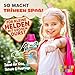 Zauberbande Trinkflasche Kinder auslaufsicher – Regenbogen – 400 ml – Kinder Trinkflasche Kohlensäure geeignet, BPA-frei aus Tritan, spülmaschinenfest, Easy-Clean – Made in Germany