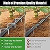 FEED GARDEN 6 Inch 50 Pack Hot-dip Galvanized Landscape Staples Plant Cover Stakes 11 Gauge Tent Stakes Garden Stakes Landscaping Fabric SOD Pins Yard Stakes for Decoration Weed Barrier Fabric #4