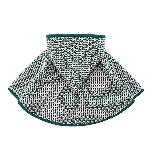 Asudaro Manteau de Cape pour Bébé Garçon Filles, Cape Hiver Chaud Unisexe bébé Enfants Tout-Petits Capuche Cape Veste à Capuche Automne et Hiver, Doux et Confortable, Vert foncé