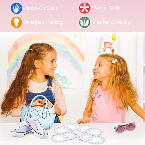 Kit Bedazzler Cabelo com Pedrinhas, Shining Diamond Hair Girls Hair Gem Machine, Ferramenta de pente