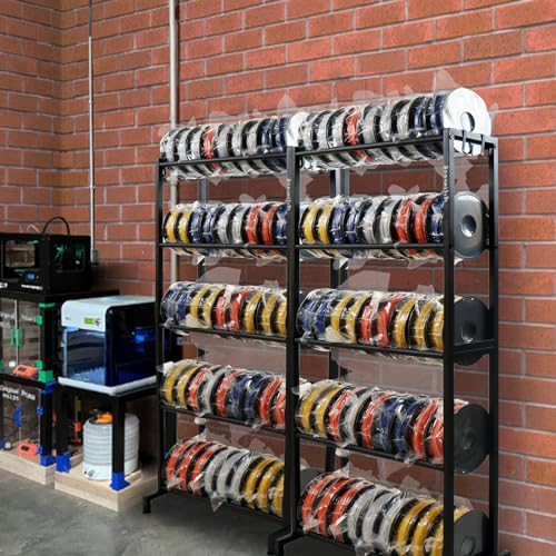 ARTINRACK 3D Printer Filament Rack, Heavy Duty Storage Shelves for 3d Printing Filaments, 5 Tier Large Capacity Filament Storage for 3D Printing Business by ARTINRACK - Image 4