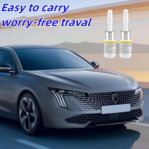 Image of 2 PCS Bottles Nano Glass Crack Repair Liquid.Windshield Crack Repair Kit, Car Window Cracks Gone Glass Repair Fluid, Quick Windshield Repair for Chips and Cracks, Bulls-Eye and Star-Shaped Crack