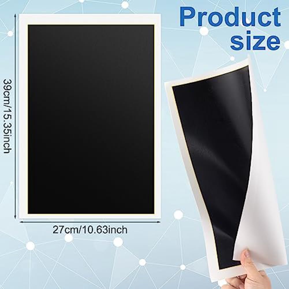 Kafei 4 unidades de papel de grabado negro, 39 x 27 cm, papel de grabado de color, apto para metal, vidrio, cerámica
