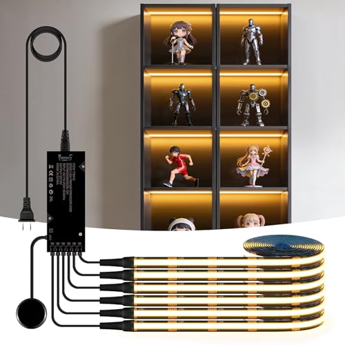 Tira LED AIMENGTE 12V COB 6 x 3.3ft Luz Cálida Dimmable miniatura 1