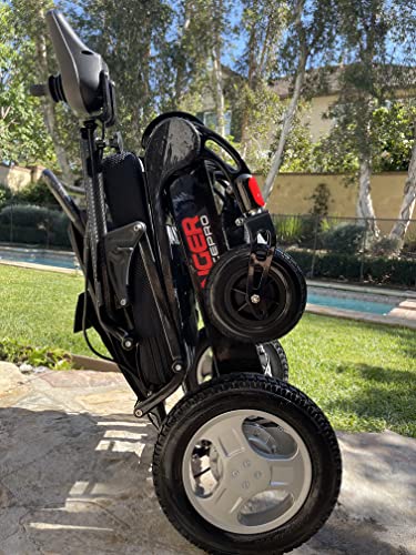 Porto Mobility Ranger SpacePro Carbon Fiber Lightweight Foldable Next Generation Electric Wheelchair (Carbon, Standard)