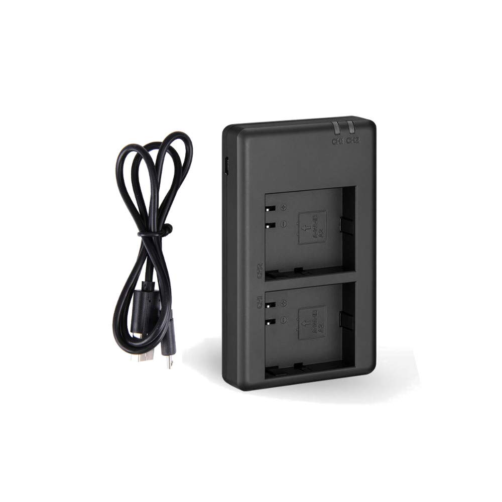 2X Akku + 2-Fach Ladegerät für Netgear/Arlo Go Sicherheits-Kamera - 3000mAh 7,2V Li-Ion - ersetzt DU-A1, DU-A2 - Ladestation mit Micro-USB Kabel