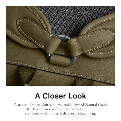 Coach Hitch Backpack in Natural Full-Grain Leather4