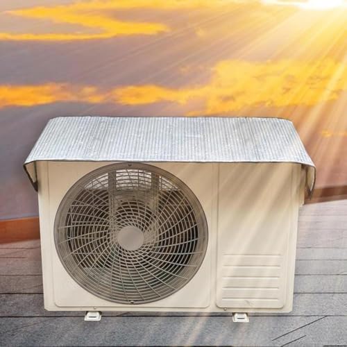 Klimaanlagen- Abdeckung für Außengerät, verlängerte Schutzhülle, wasserdicht, Sonnenschutz, Wärmedämmung, regenbeständig, AC- Abdeckung (120 x 50 cm)-3