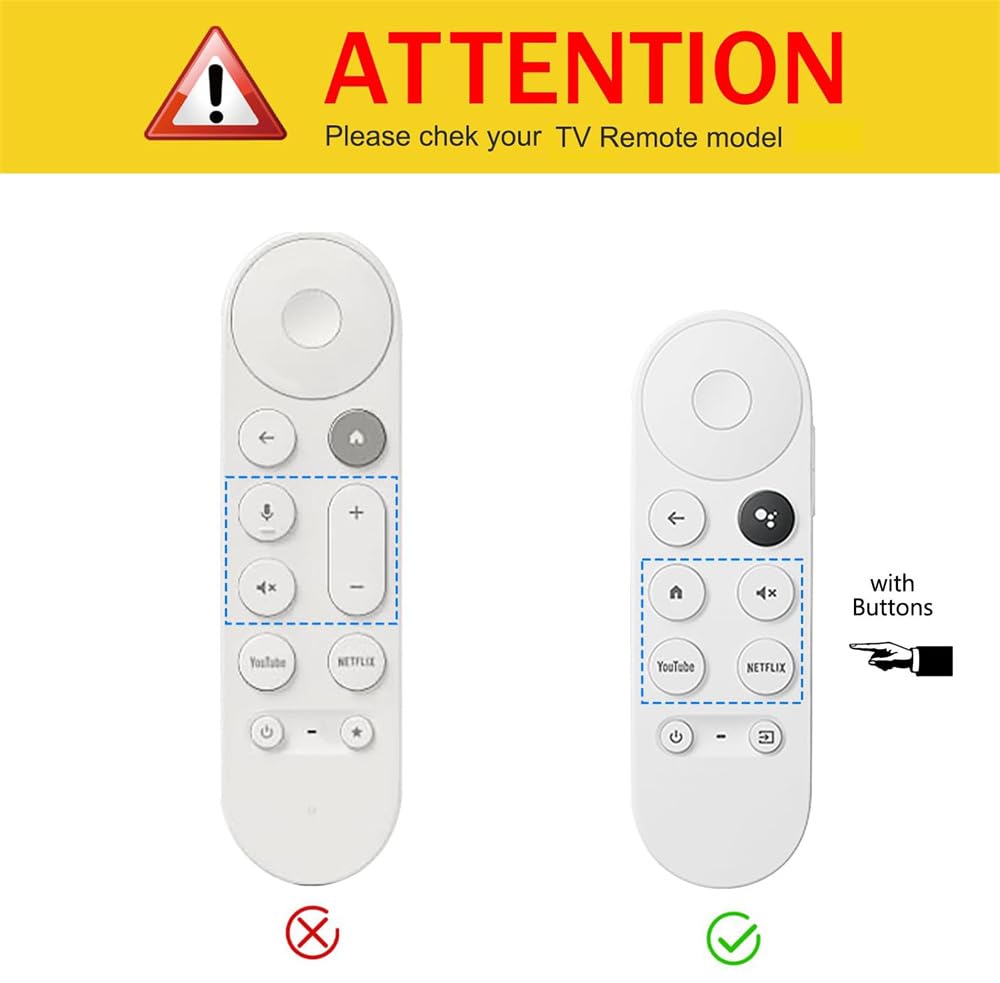 Silicone Custodia Remota per telecomando Google Chromecast 2020 4K / Chromecast 2022 HD Guscio Protettiva,Antiscivolo Cover Copertura