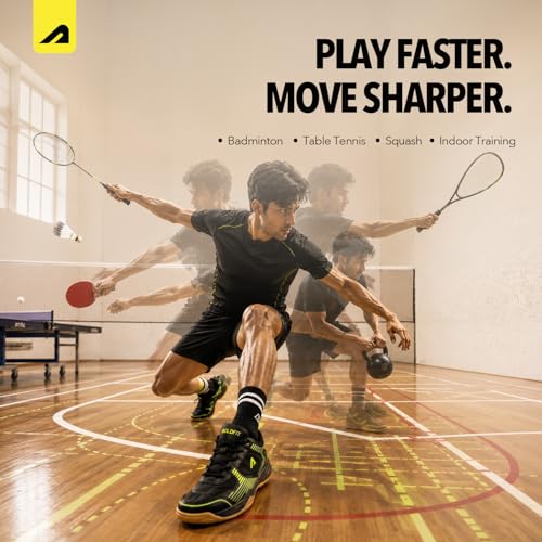 Image of Boldfit Badminton Shoes for Man Lightweight Non Marking Shoes for Badminton Breathable Anti Skid Shoe for Man Shuttle Non Marking Indoor Shoe for Pickleball, Tennis, Padel