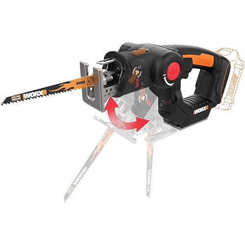 Worx WX550L.9 20V Power Share Axis Cordless Reciprocating & Jig Saw (Tool Only)