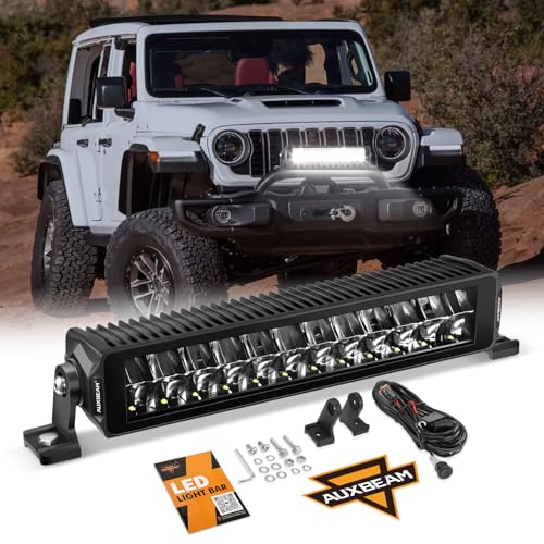Auxbeam 52 Inch LED Light Bar 350W 31500LM Anti-Glare Offroad LED Driving Light Dual Row Offroad Flood Driving Beam Auxiliary Work Light for Truck ATV UTV SUV Boat 4x4 Jeep 52 In Dual Row Li
