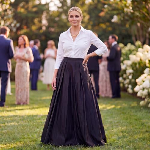 Image of Alex Evenings Women's Full Length Formal Maxi Skirt, Perfect for Special Evening to Party Guest (Petite and Regular Sizes)