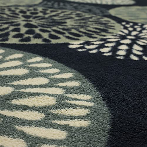 Mohawk Home Aurora Foliage Friends Floral Ornamental Medallions Area Rug, 5'X8', Blue #TOP16