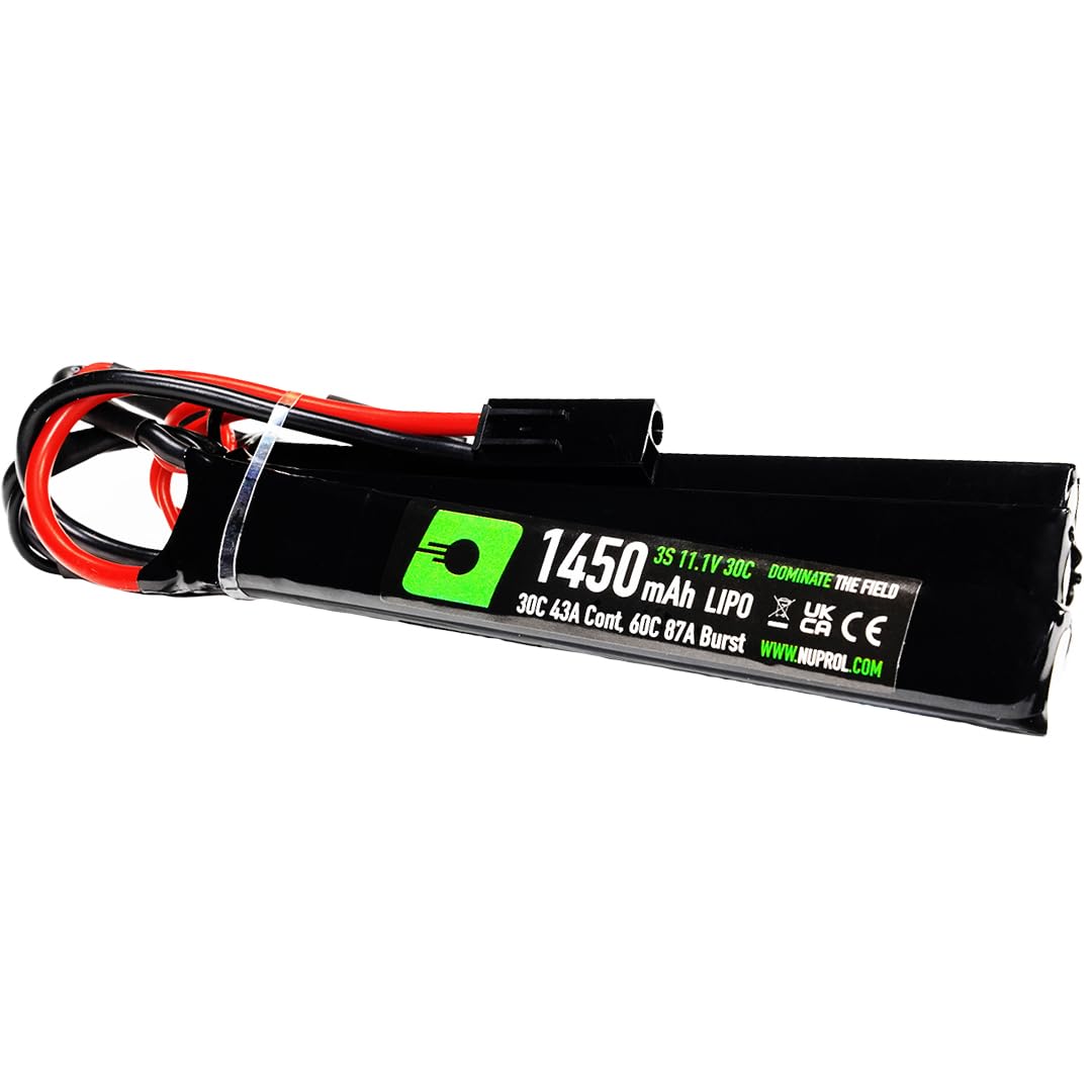 11.1v 1450mAh 30c Stock Tube LiPo Battery, Mini Tamiya