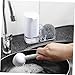 COOLHIYA Dishwashing Brush Set with Steel Wire Ball Holder Bristle Brush Cleaning Brush for Kitchen Sink