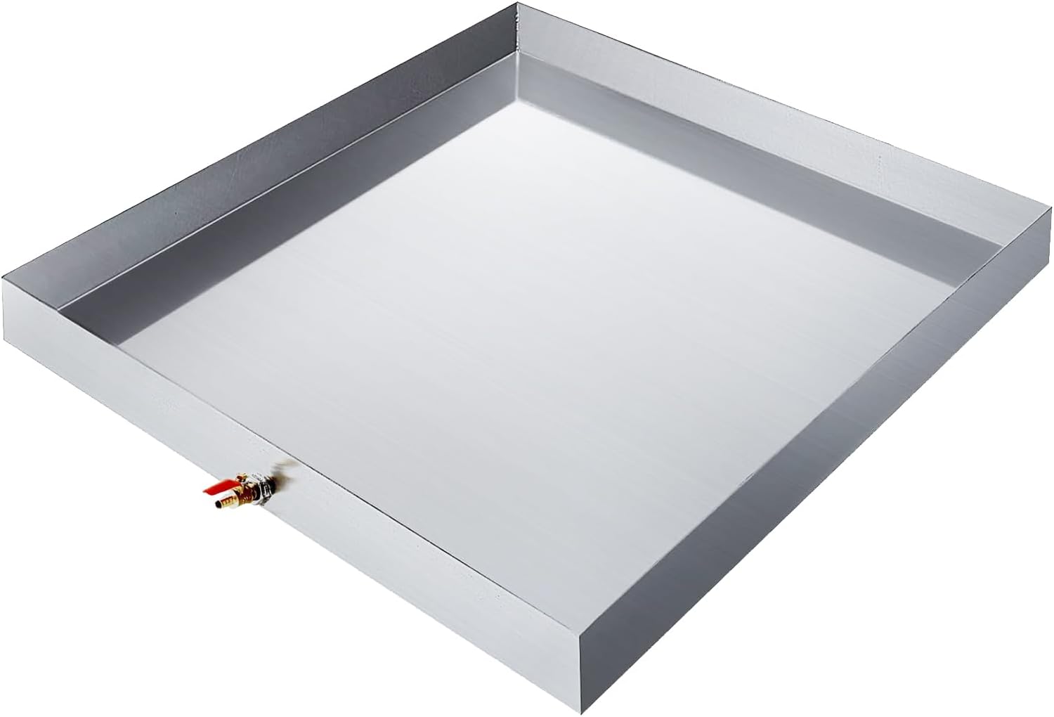 27" x 25" Stainless Steel Washer and Dryer Drain Pan