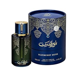 Parfum BLUEBERRY MUSK Santeur Dubai 100 ml Pour Les Hommes et Les Femmes Senteur Arabian Orientale Unisexe &#8211; Notes : Agrumes Bergamote Pêche Vanille et Musc