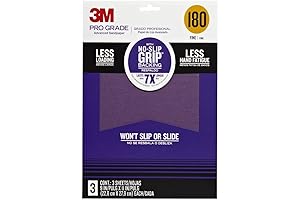 3M Pro Grade Sandpaper, 9 x 11 Inch, 3 Count
