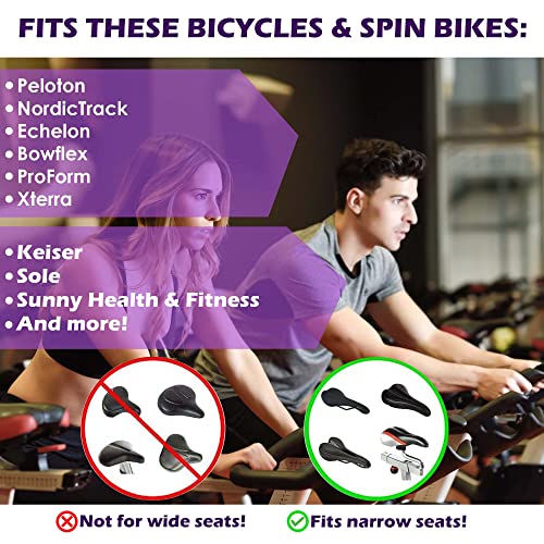 image for Domain Cycling Bike Seat Cushion for Women and Men - Gel Bike Seat Cov