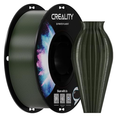 Image of Creality PETG Filament 1.75, 3D Printer Filament, Excellent Toughness High Precision, Odorless Non-Toxic Moistureproof, 1kg(2.2lbs) Glossy 3D Printing Filament for 3D Printer (Army-Green)