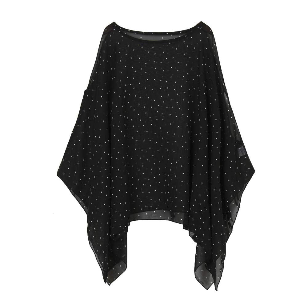 Max HsuanWomens Ladies Baggy Oversize Plus Size Batwing Tunic Top Blouse Floral Chiffon Kaftan