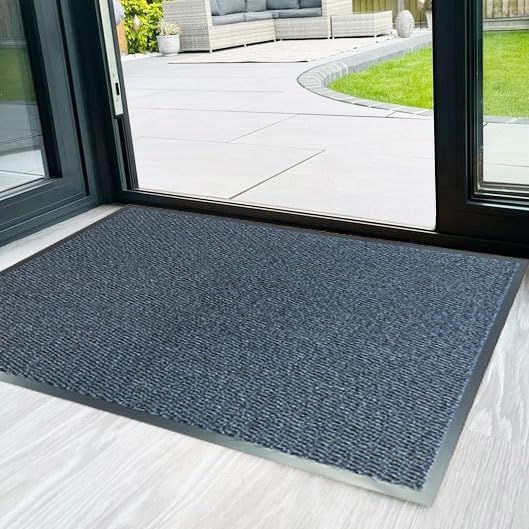 RSM RUGS Heavy Duty Non Slip Dirt Trapper Rubber Edge Barrier Mats Floor Carpets Entrance Rugs โ image 1