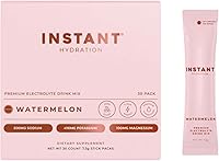 Instant Hydration Watermelon Electrolytes Powder Packets - Zero Sugar Keto Vegan Drink Mix, 1445mg Electrolytes, 30 Sticks for Recovery