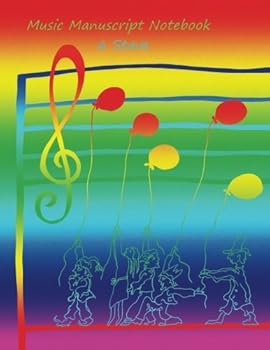 Paperback Music Manuscript Notebook: 6 Stave Book