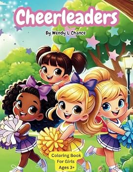 Paperback Cheerleaders: Coloring Book for Girls ages 3+ Book
