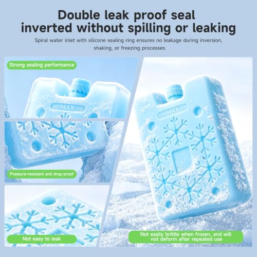 Pack de 4 bolsas de hielo reutilizables delgadas Toyvian miniatura 3