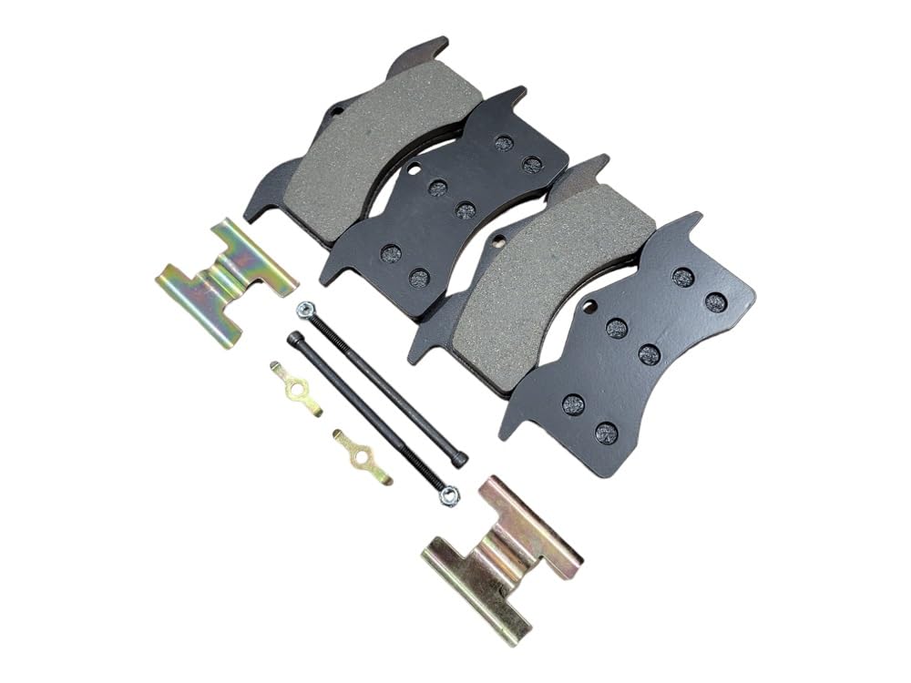 Amazon.com: AxleTek Replacement Disc Brake Pads with Hardware for